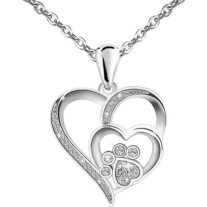 Sweet Heart Cat Claw Necklace