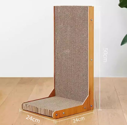 Vertical cat scratching board, wear-resistant and does not shed shavings