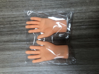 Tiktok Trending Finger Toy Gloves for Cat Teasing and Petting, Creative Plastic Gloves with Left and Right Hand Models, Wholesale Pet Cat Toys