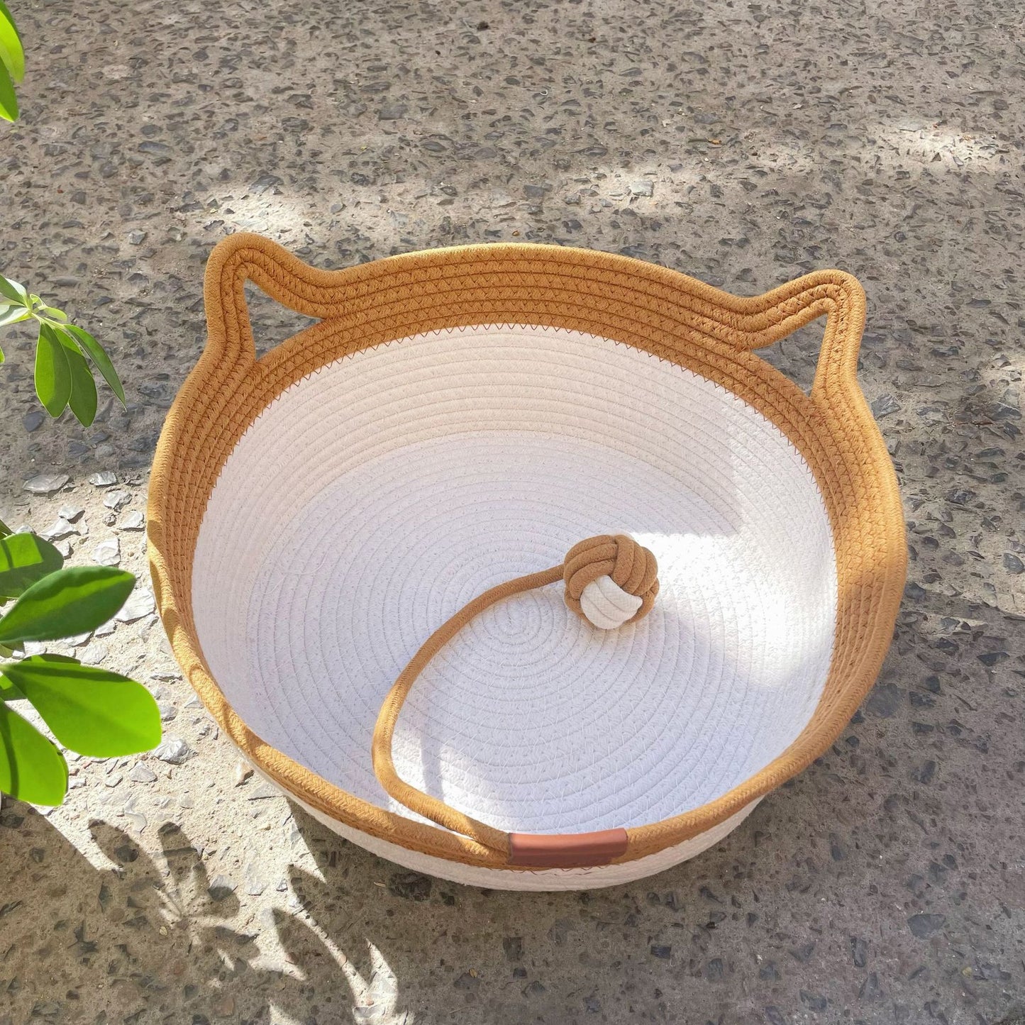 Woven Rattan Cat Nest with Optional Accessories