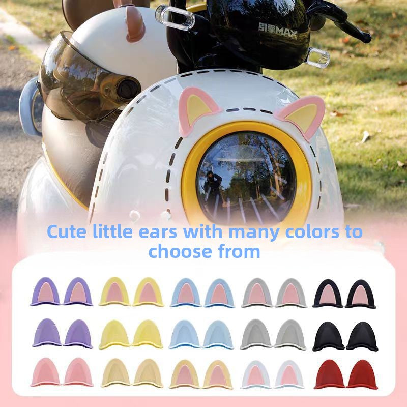 Helmet Decoration Personalized Accessories Cat Ear Sticker
