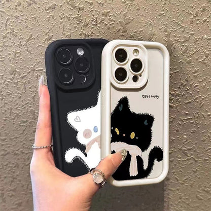 Cartoon Cat Silicone Phone Case