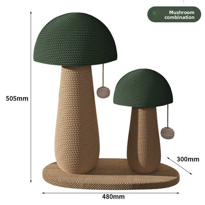 Sisal Cat Scratching Post with Interactive Toys