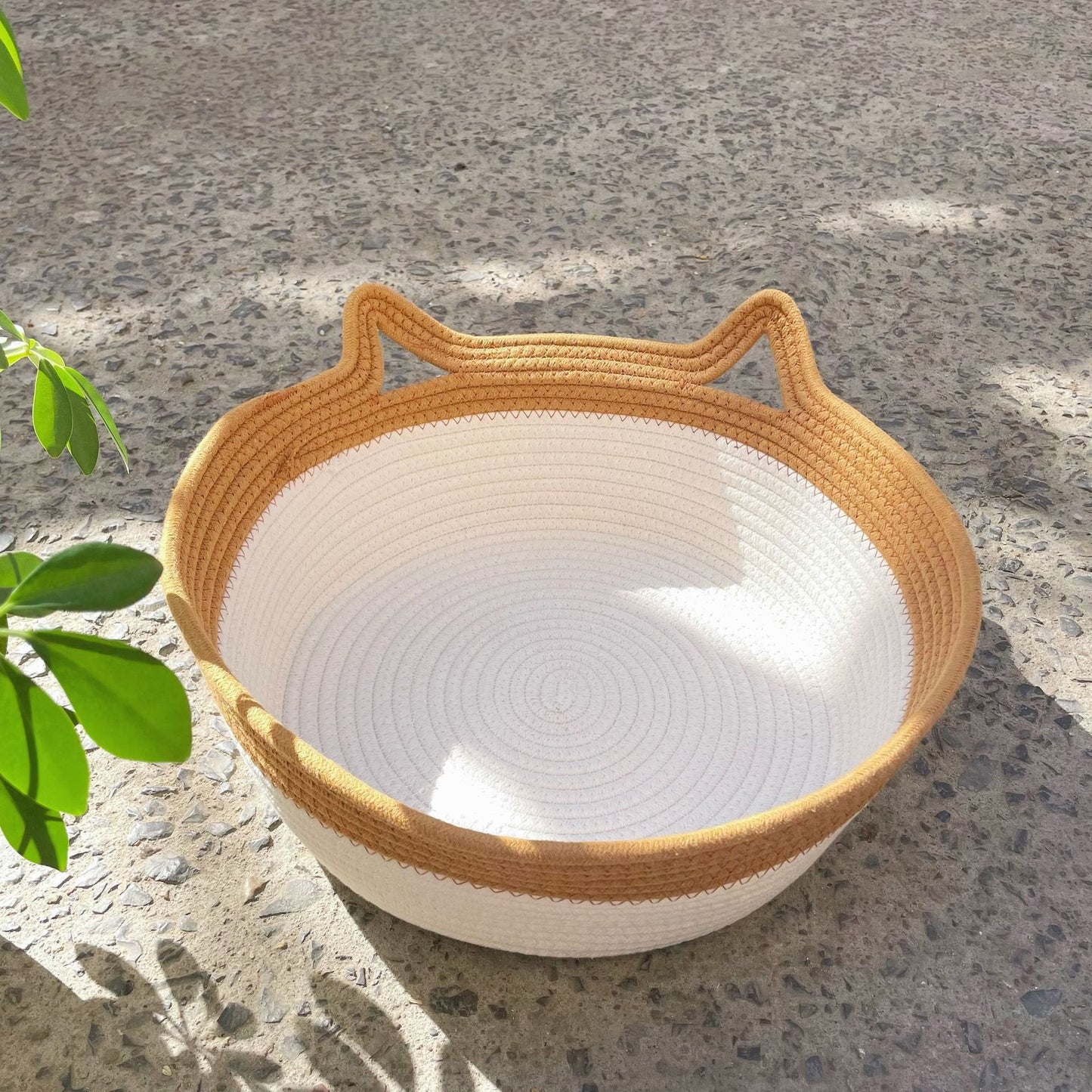 Woven Rattan Cat Nest with Optional Accessories