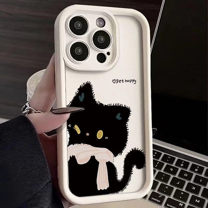 Cartoon Cat Silicone Phone Case