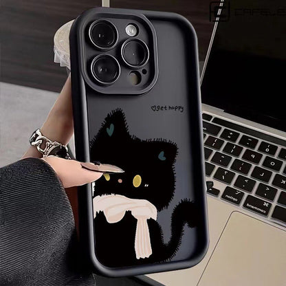 Cartoon Cat Silicone Phone Case