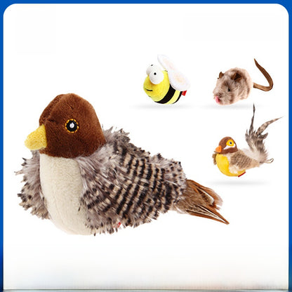 Interactive Plush Cat Toys with Sound