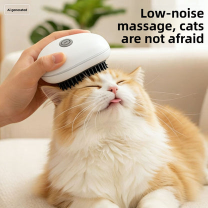 Automatic Cat Head Massager with Vibration and Rechargeable Function